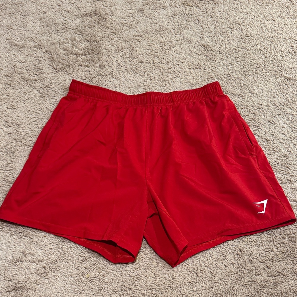 Gymshark Vibrant Red Athletic Shorts